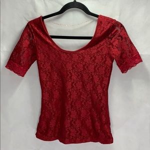 Bongo burgundy lace top size sp